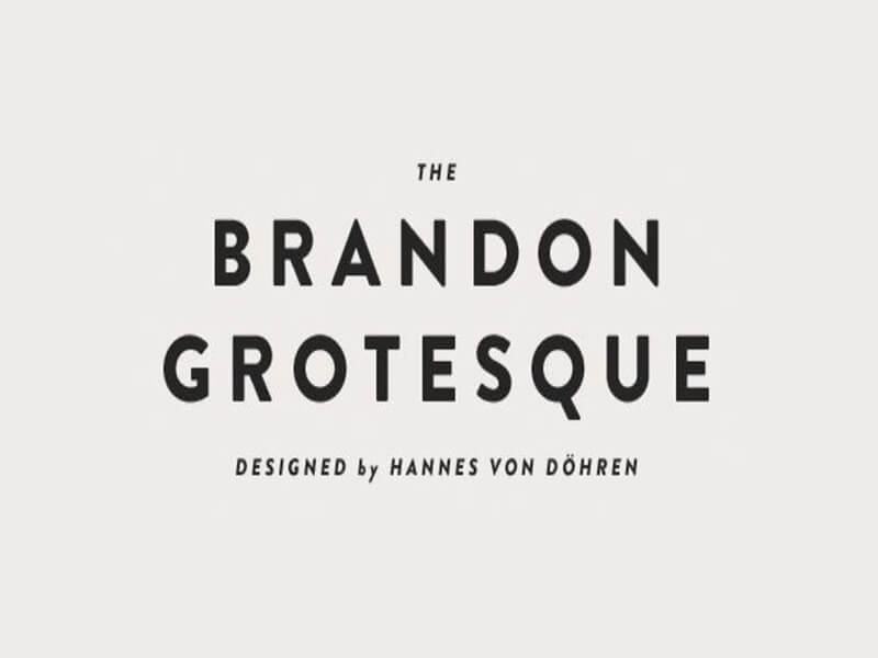 Brandon Grotesque Font Family Free Download