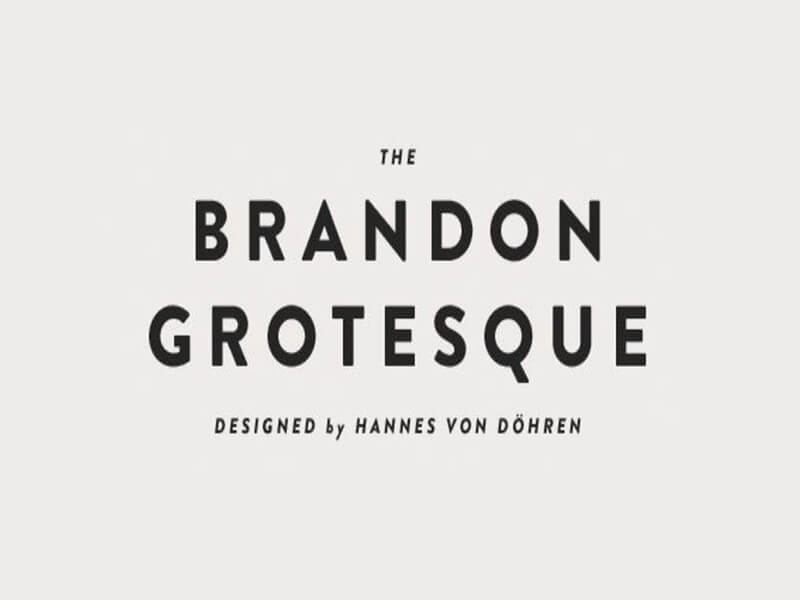 Brandon grotesque bold font free