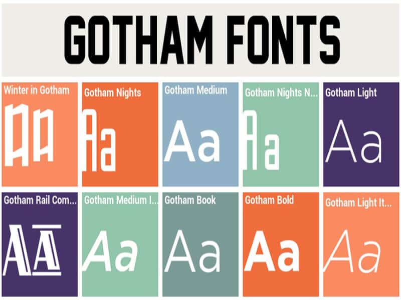 gotham typeface download