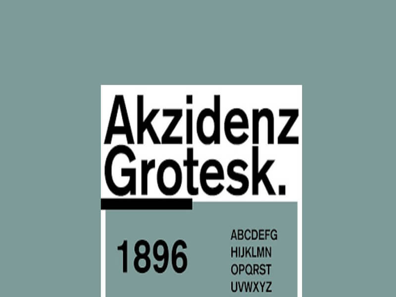 Akzidenz Grotesk Font Family Free Download