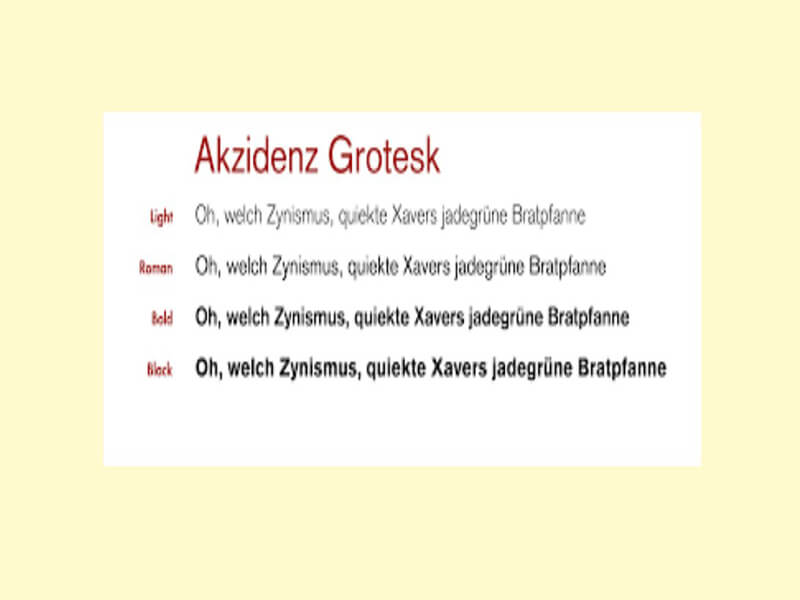 Akzidenz Grotesk Font Free Download