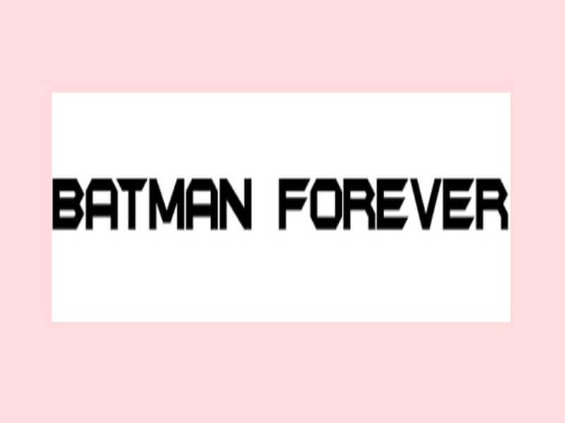 Batman Forever Font