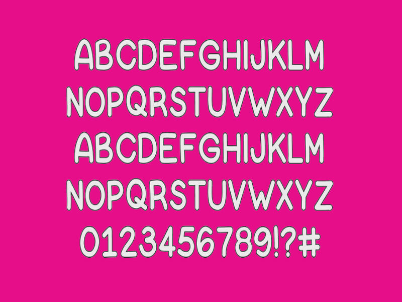 Bubble Letters Font Free Download