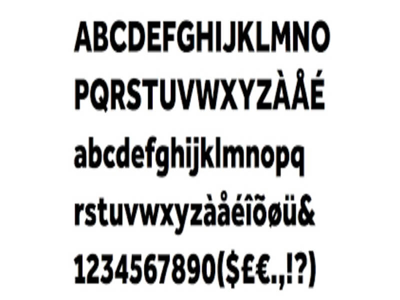 effra corp heavy font