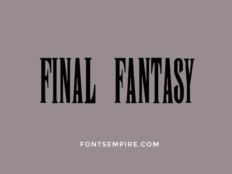 Final Fantasy Font Family Free Download