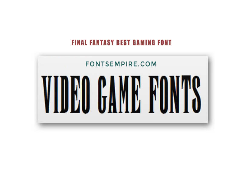 Final Fantasy Font Free Download