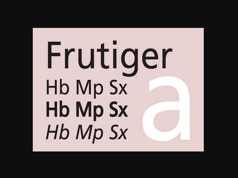 Frutiger Font Family