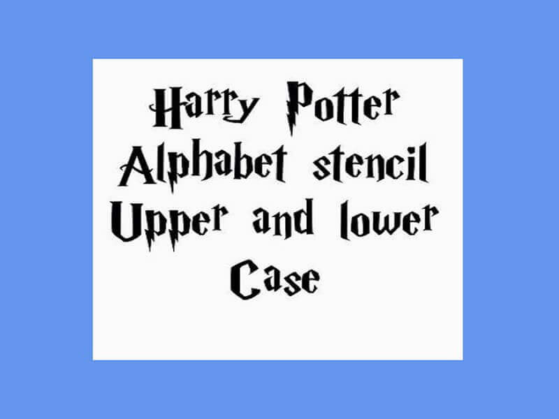 harry potter font download cricut