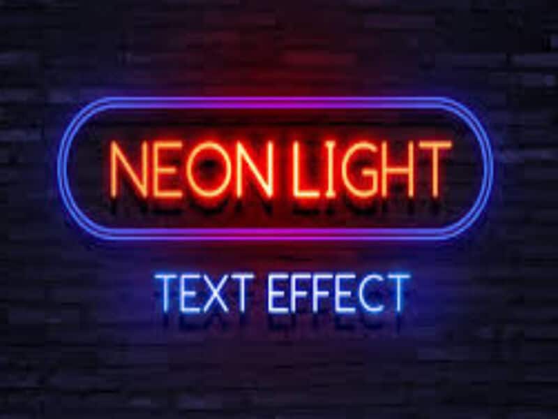 Neon Light Text Effect