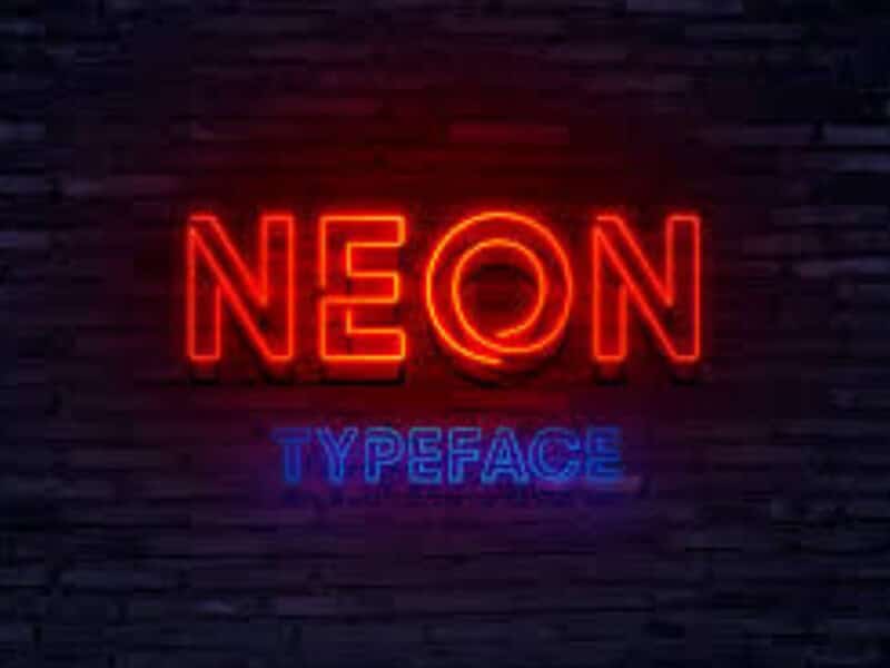 Neon Typeface