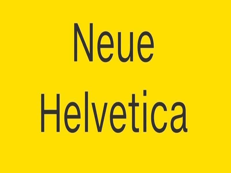 Neue Helvetica Font Family