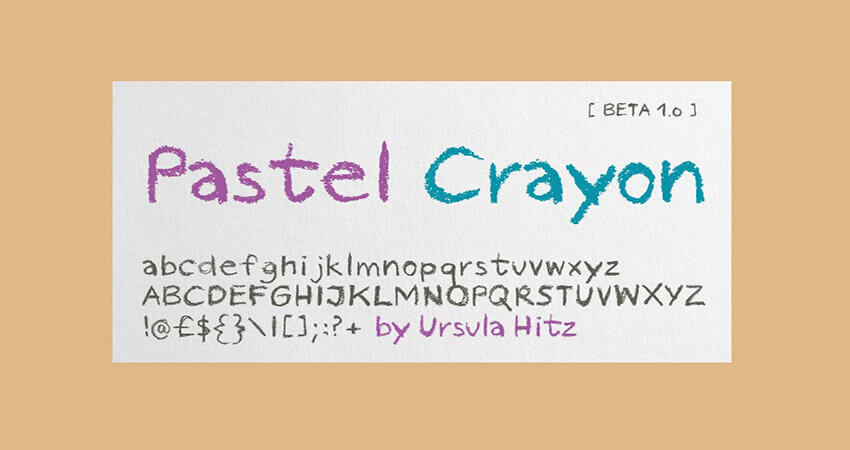 Pastel Crayon Font Free Download