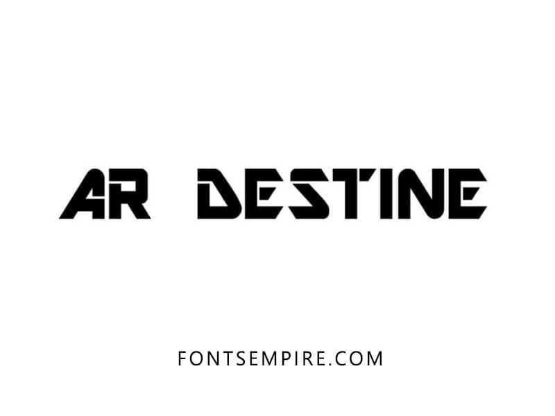 how to make ar destine font in photoshop