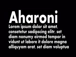 Aharoni Font Free Download - Fonts Empire
