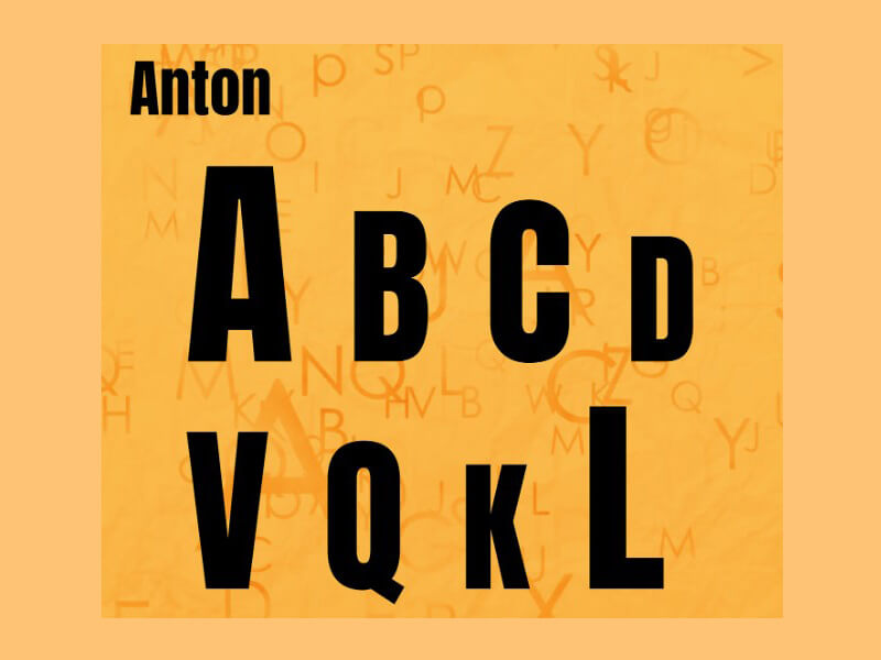 Anton Font Free Download