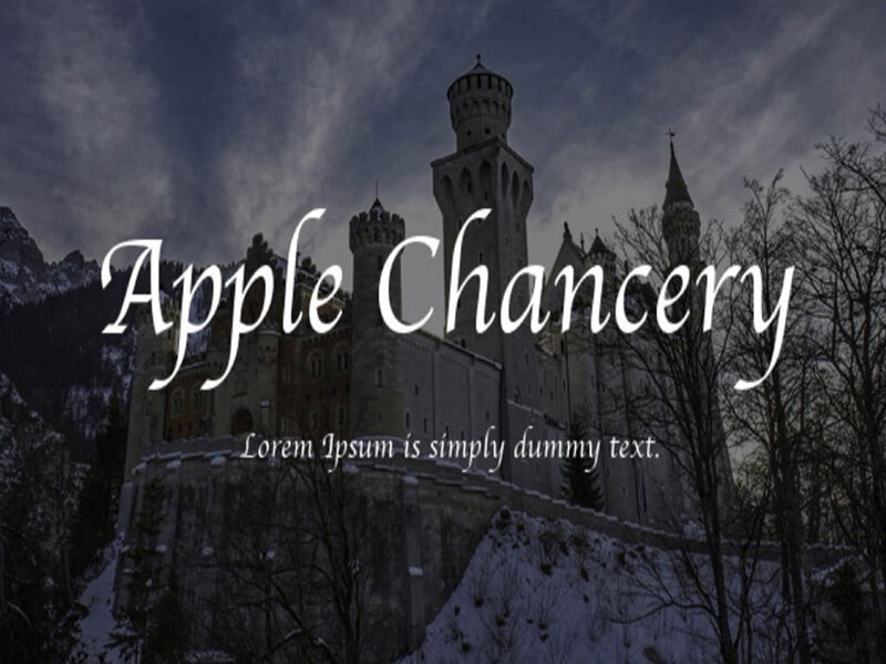 Apple Chancery Font Family Free Download