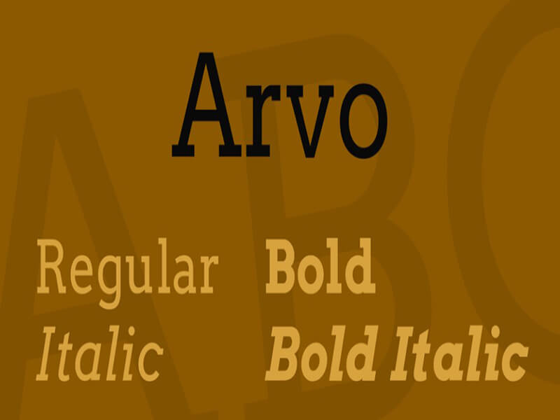 Arvo Font Download