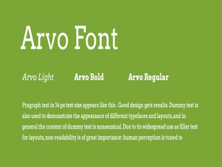 Arvo Font Family Free Download Fonts Empire