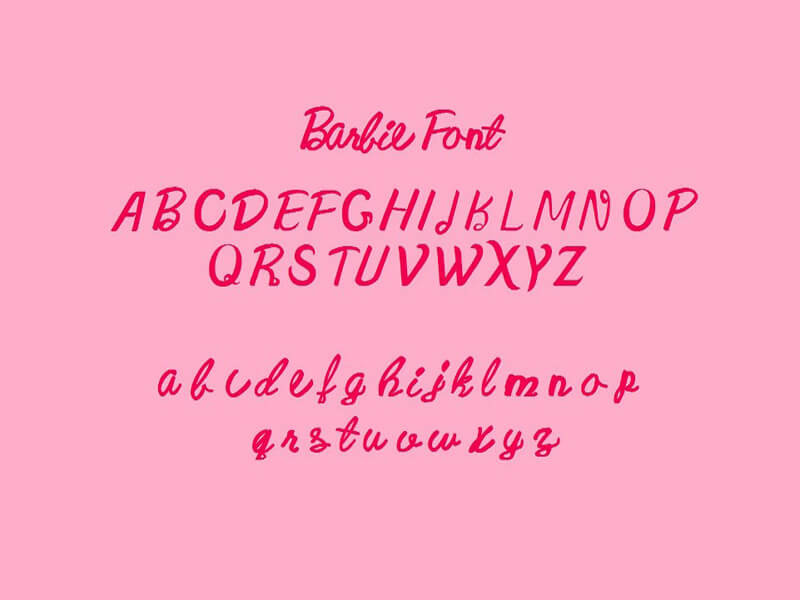 Barbie Font Free Download - Fonts Empire