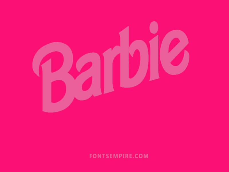 vintage barbie font