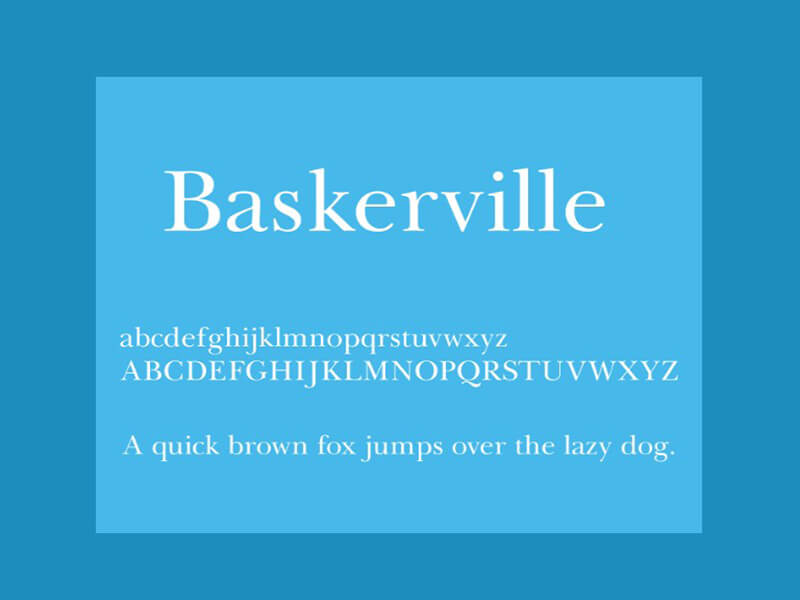 Baskerville Font Family Free Download