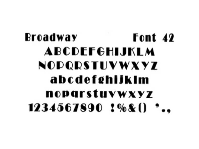 Broadway Font Free Download