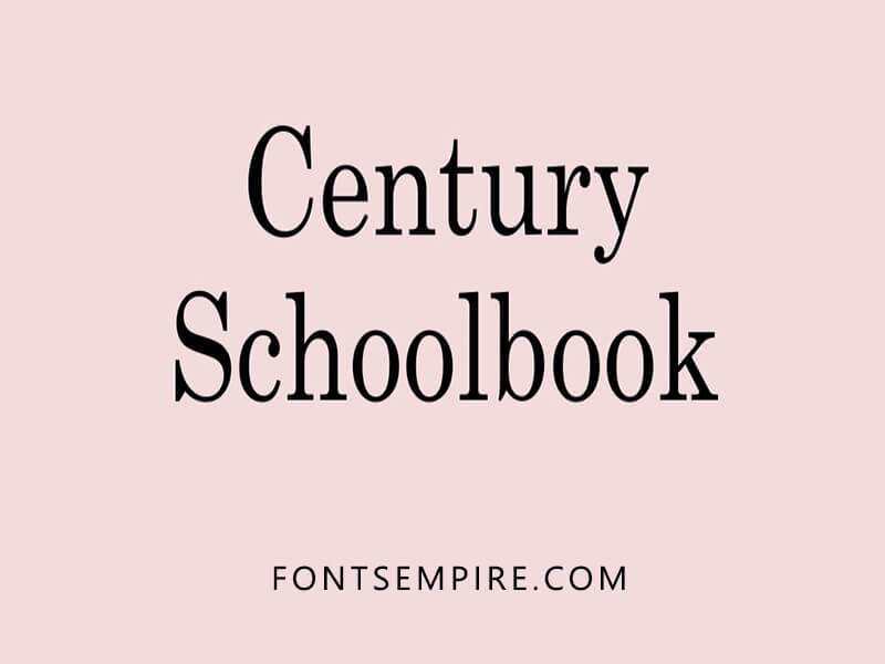 Century Schoolbook Font Family Free Download