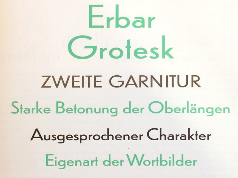 Erbar Grotesk Font Free