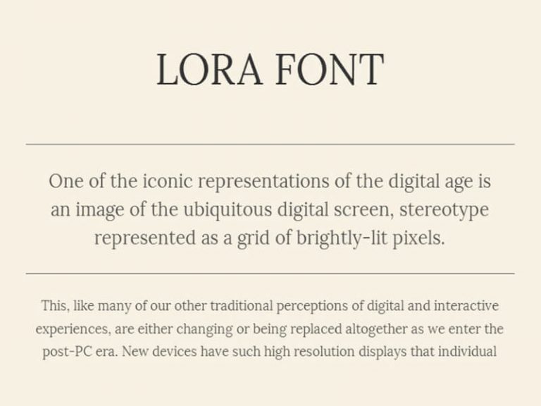 Lora Font Family Free Download Fonts Empire