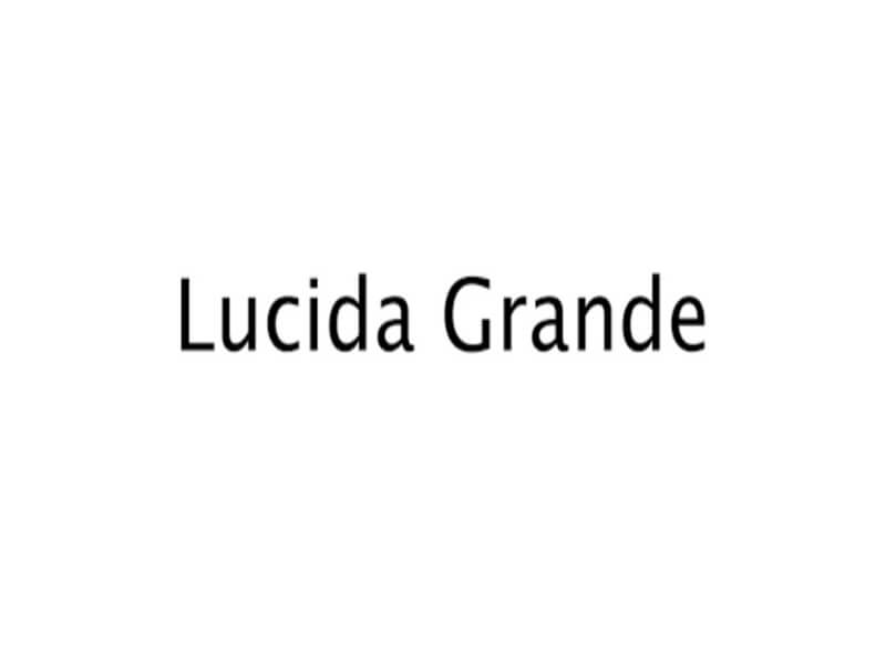 Lucida Grande Font Free Download