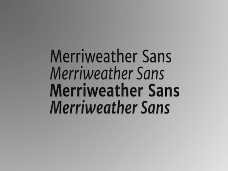 Merriweather Sans Font Download