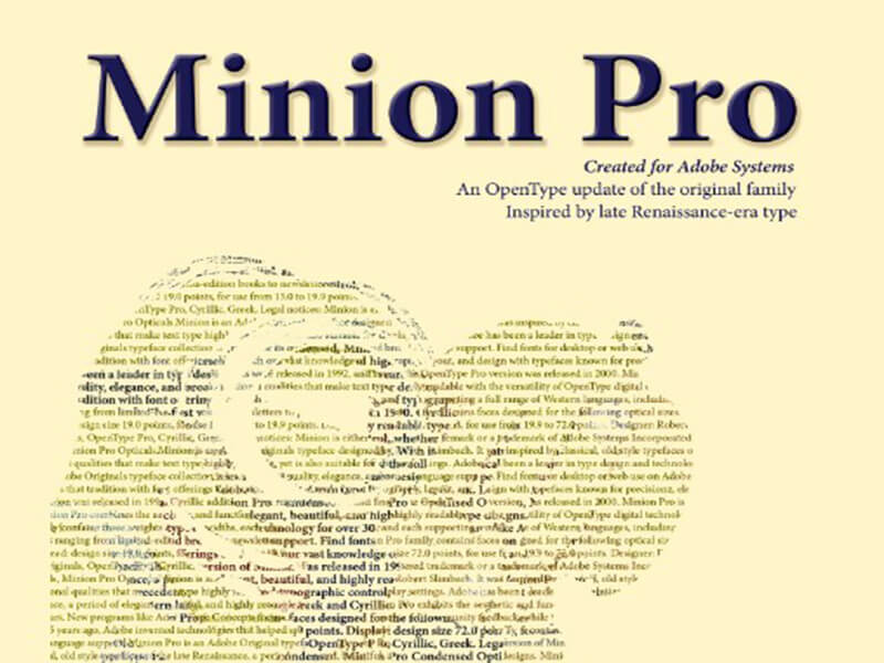 minion math font free download