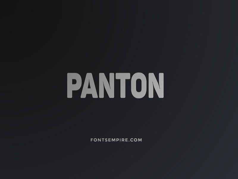 Panton Font Family Free Download