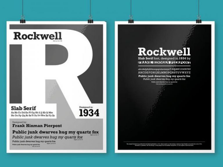 rockwell font style