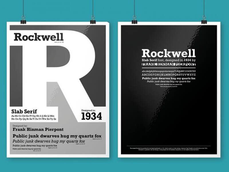 rockwell font logo