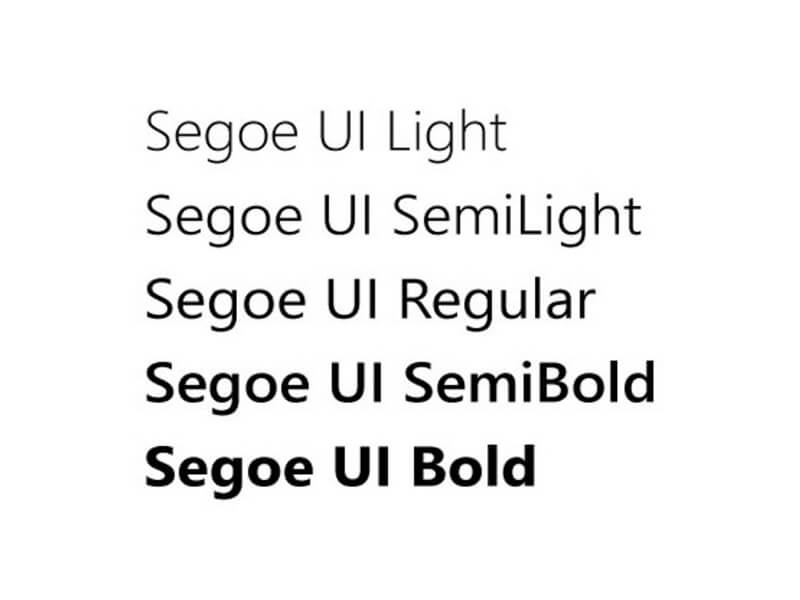 Segoe font