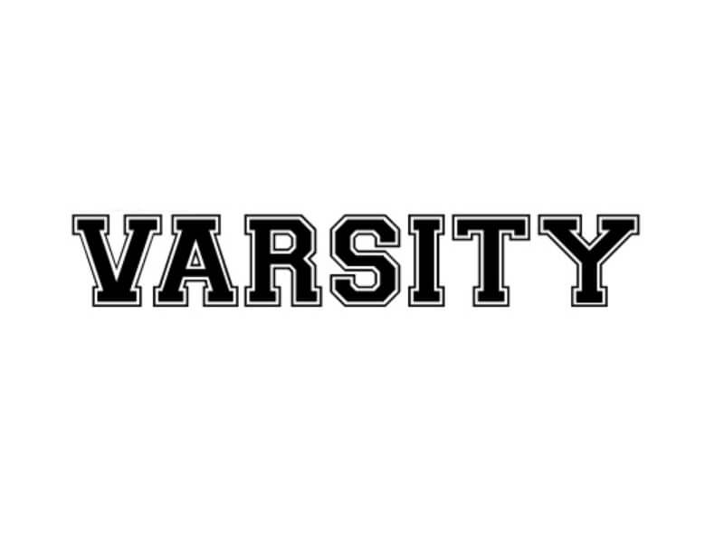 varsity font free download