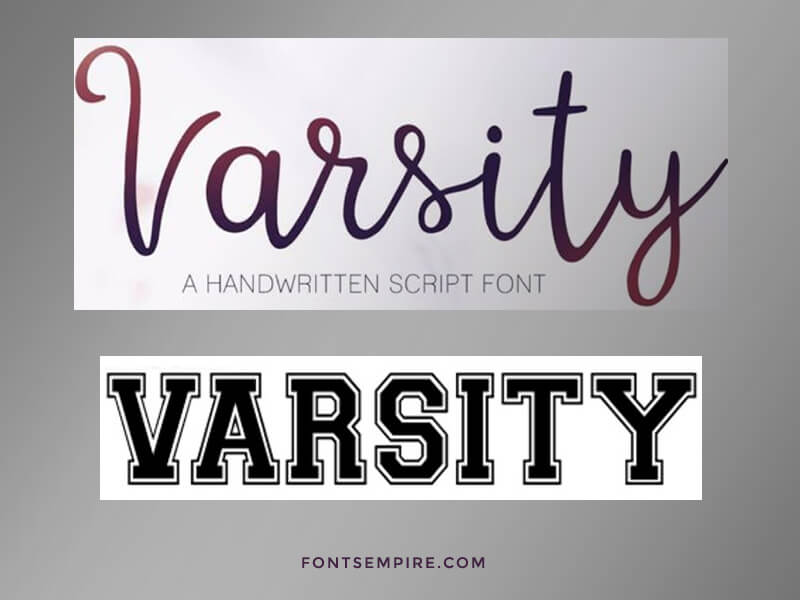 Varsity Font Family Free Download