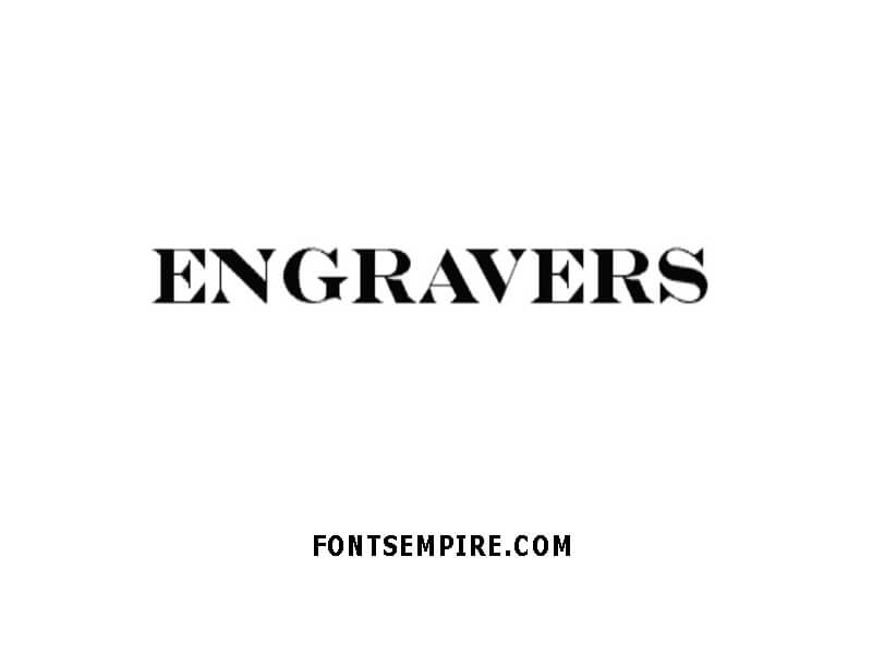 Engravers Font Family Free Download