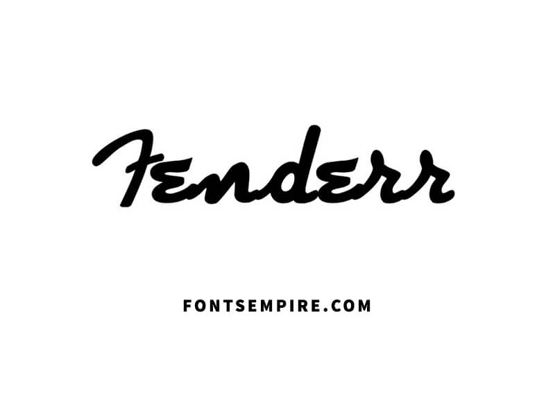 Fender Logo Font Family Free Download