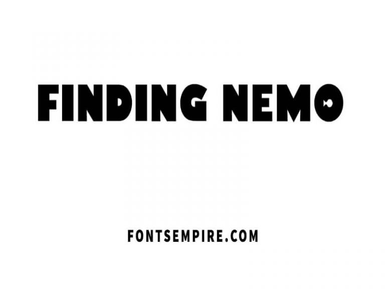free finding nemo font