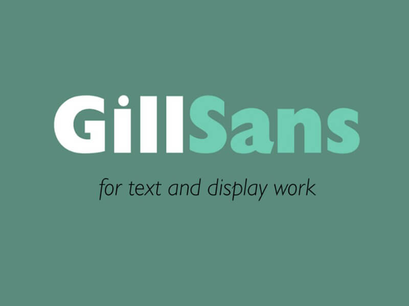 Gill Sans Font Family Free Download