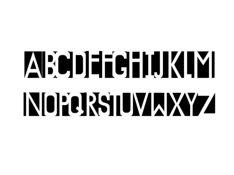knockout typeface