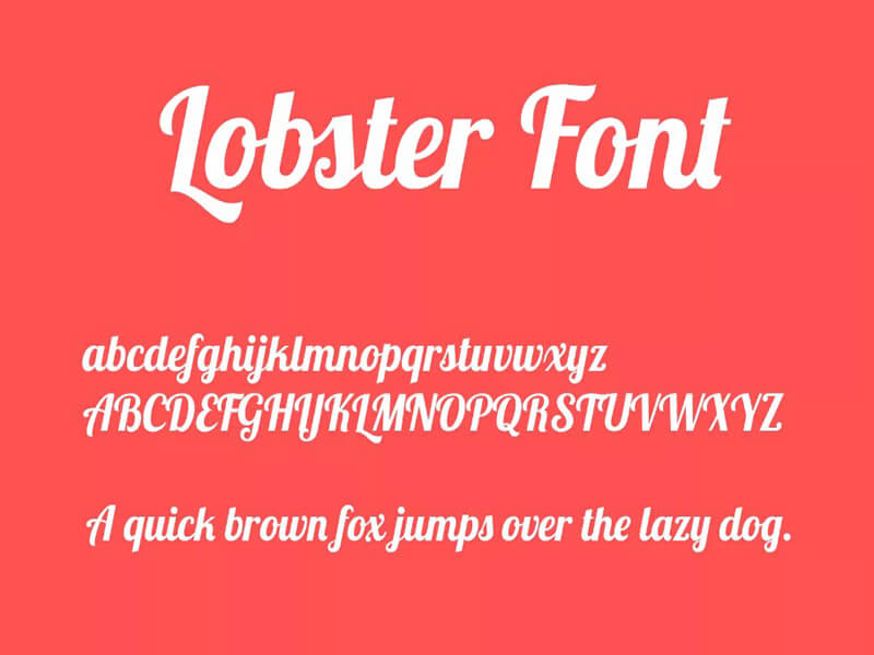 Lobster Font Family Free Download