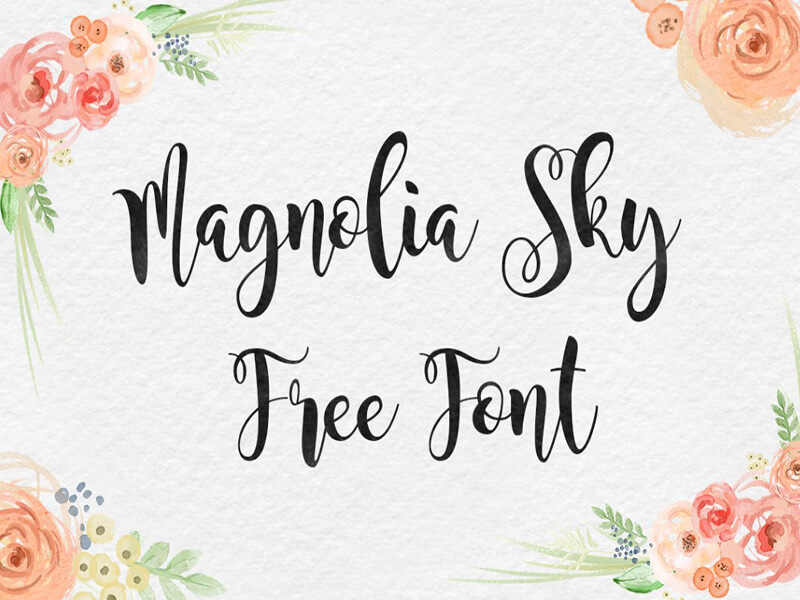 Magnolia Sky Font Family Free Download