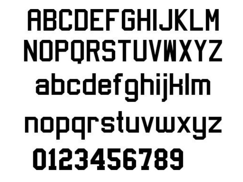 Jersey Style Fonts