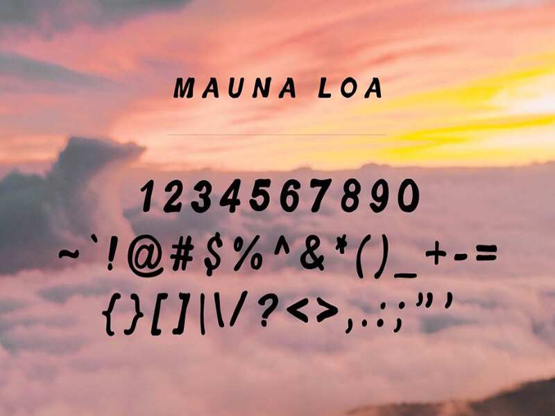 Hawaiian Font Numbers Download