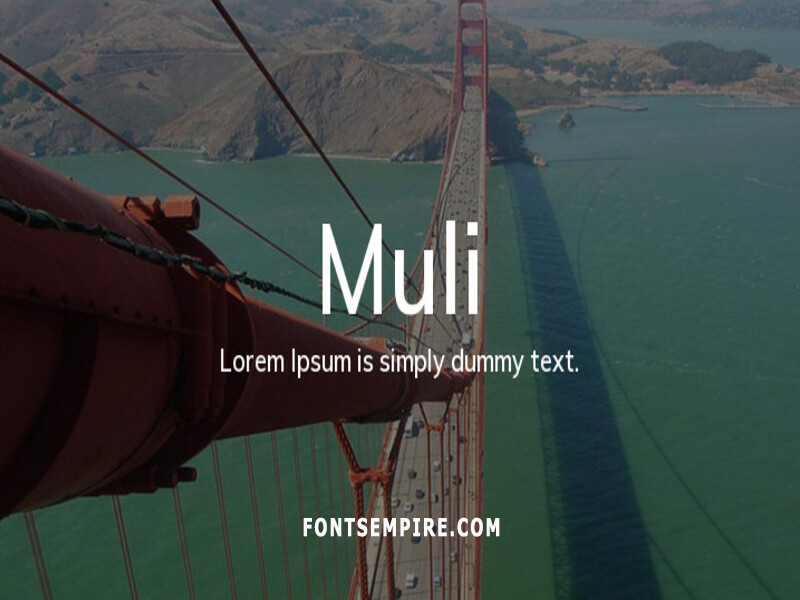 Muli Font Family Free Download