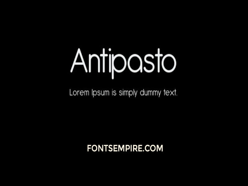 Antipasto Font Family Free Download