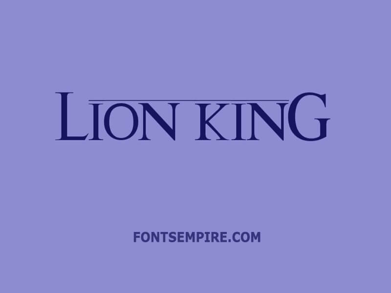 Lion King Font Family Free Download